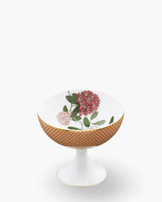 Raynaud Trésor Fleuri sundae cup in Limoges porcelain with coloured decoration