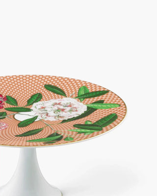 Raynaud Trésor Fleuri petit four stand with gift box in Limoges porcelain with coloured decoration