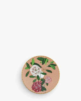 Raynaud Trésor Fleuri coupe dinner plate in Limoges porcelain with coloured decoration