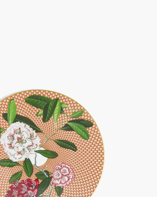 Raynaud Trésor Fleuri coupe dinner plate in Limoges porcelain with coloured decoration