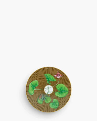 Raynaud Trésor Fleuri coupe dinner plate in Limoges porcelain with coloured decoration