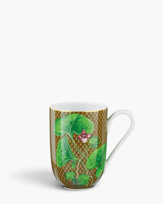 Raynaud Trésor Fleuri mug in Limoges porcelain with coloured decoration