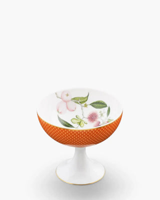 Raynaud Trésor Fleuri sundae cup in Limoges porcelain with coloured decoration