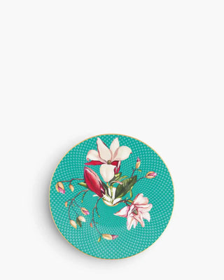 Raynaud Trésor Fleuri coupe dinner plate in Limoges porcelain with coloured decoration