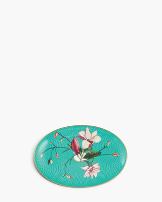 Raynaud Trésor Fleuri oval side plate in Limoges porcelain with coloured decoration