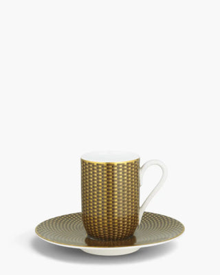 Raynaud Trésor coffee cup with saucer in Limoges porcelain with coloured decoration