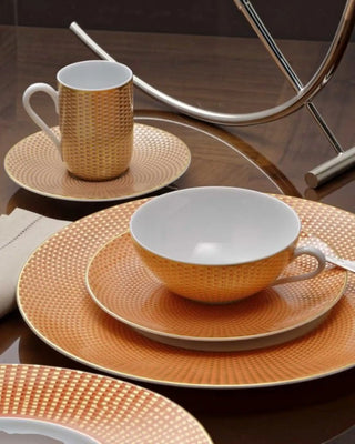 Raynaud Trésor coffee cup with saucer in Limoges porcelain with coloured decoration