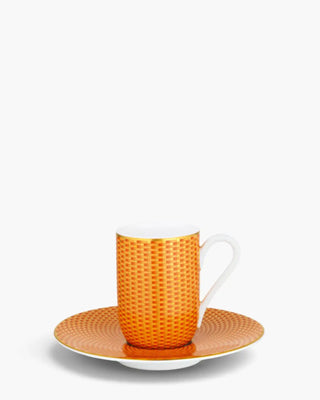 Raynaud Trésor coffee cup with saucer in Limoges porcelain with coloured decoration