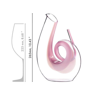 Riedel Curly Pink Decanter - Buy now on ShopDecor - Discover the best products by RIEDEL design