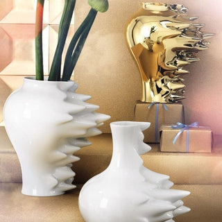 Rosenthal Fast decorative vase h 27 cm - white glazed - Buy now on ShopDecor - Discover the best products by ROSENTHAL design