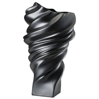 Rosenthal Squall decorative vase h 32 cm - black mat - Buy now on ShopDecor - Discover the best products by ROSENTHAL design