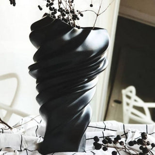 Rosenthal Squall decorative vase h 32 cm - black mat - Buy now on ShopDecor - Discover the best products by ROSENTHAL design