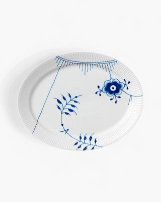 Royal Copenhagen Fluted Mega oval dish Blue 34 cm - 13.39 in - Buy now on ShopDecor - Discover the best products by ROYAL COPENHAGEN design