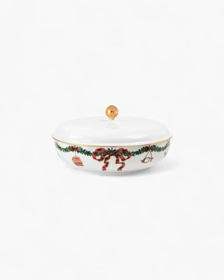 Royal Copenhagen Star Fluted Christmas bowl with lid 100 cl - 33.80 oz - Buy now on ShopDecor - Discover the best products by ROYAL COPENHAGEN design