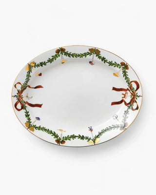 Royal Copenhagen Star Fluted Christmas dish 37 cm - 14.57 in - Buy now on ShopDecor - Discover the best products by ROYAL COPENHAGEN design