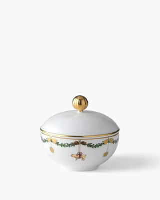 Royal Copenhagen Star Fluted Christmas sugar bowl 15 cl - 5.08 oz - Buy now on ShopDecor - Discover the best products by ROYAL COPENHAGEN design