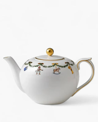 Royal Copenhagen Star Fluted Christmas teapot 140 cl - 47.34 oz - Buy now on ShopDecor - Discover the best products by ROYAL COPENHAGEN design