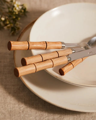 Sabre Paris Bamboo stainless steel dessert knife with wood handle