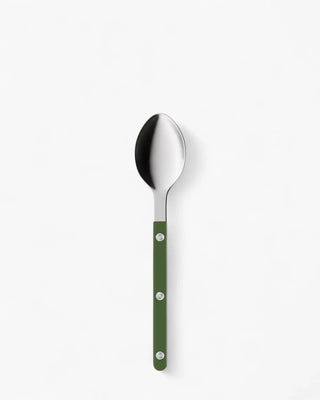 Sabre Paris Bistrot Shiny stainless steel dessert spoon with nylon handle Sabre Paris Green - Buy now on ShopDecor - Discover the best products by SABRE PARIS design