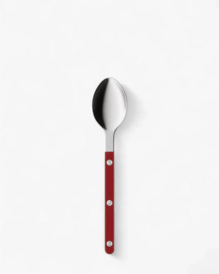 Sabre Paris Bistrot Shiny stainless steel dessert spoon with nylon handle Sabre Paris Burgundy - Buy now on ShopDecor - Discover the best products by SABRE PARIS design