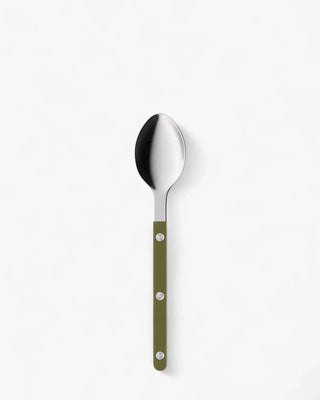 Sabre Paris Bistrot Shiny stainless steel dessert spoon with nylon handle Sabre Paris Green Fern - Buy now on ShopDecor - Discover the best products by SABRE PARIS design