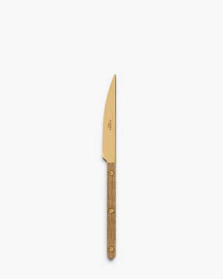 Sabre Paris Bistrot Teak stainless steel dessert knife with wood handle