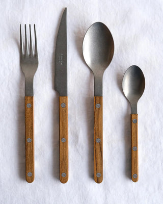 Sabre Paris Bistrot Teak 24-piece stainless steel cutlery set with wood handles