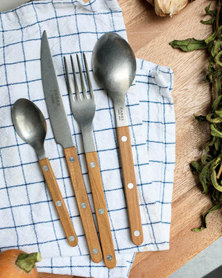 Sabre Paris Bistrot Teak 5-piece stainless steel cutlery set with wood handles
