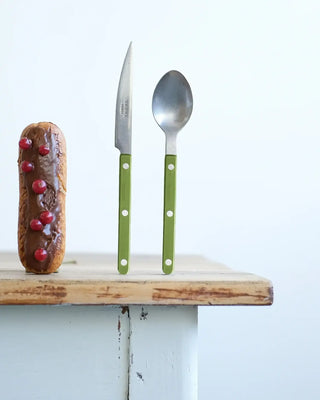Sabre Paris Bistrot Vintage stainless steel dessert spoon with nylon handle - Buy now on ShopDecor - Discover the best products by SABRE PARIS design