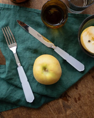 Sabre Paris Gustave stainless steel dessert fork with acrylic handle - Buy now on ShopDecor - Discover the best products by SABRE PARIS design