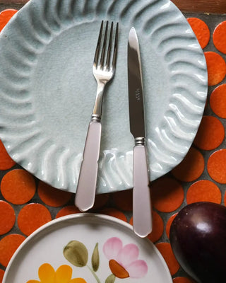 Sabre Paris Gustave stainless steel dessert fork with acrylic handle - Buy now on ShopDecor - Discover the best products by SABRE PARIS design