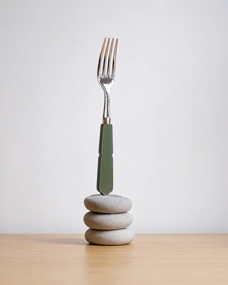 Sabre Paris Gustave stainless steel dessert fork with acrylic handle - Buy now on ShopDecor - Discover the best products by SABRE PARIS design