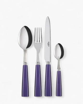 Sabre Paris Icône 24-piece stainless steel cutlery set with acrylic handles Sabre Paris Purple - Buy now on ShopDecor - Discover the best products by SABRE PARIS design