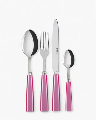 Sabre Paris Icône 24-piece stainless steel cutlery set with acrylic handles Sabre Paris Pink - Buy now on ShopDecor - Discover the best products by SABRE PARIS design
