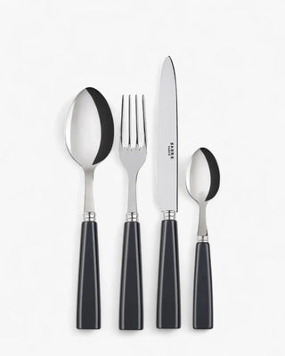 Sabre Paris Icône 24-piece stainless steel cutlery set with acrylic handles Sabre Paris Dark Grey - Buy now on ShopDecor - Discover the best products by SABRE PARIS design