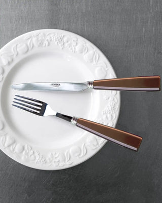 Sabre Paris Icône 5-piece stainless steel cutlery set with acrylic handles - Buy now on ShopDecor - Discover the best products by SABRE PARIS design