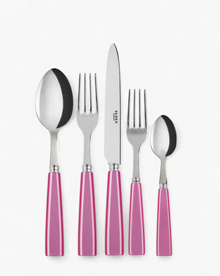 Sabre Paris Icône 5-piece stainless steel cutlery set with acrylic handles Sabre Paris Pink - Buy now on ShopDecor - Discover the best products by SABRE PARIS design