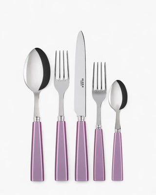 Sabre Paris Icône 5-piece stainless steel cutlery set with acrylic handles Sabre Paris Lilac - Buy now on ShopDecor - Discover the best products by SABRE PARIS design