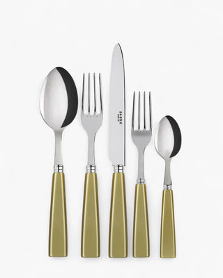 Sabre Paris Icône 5-piece stainless steel cutlery set with acrylic handles Sabre Paris Moss - Buy now on ShopDecor - Discover the best products by SABRE PARIS design