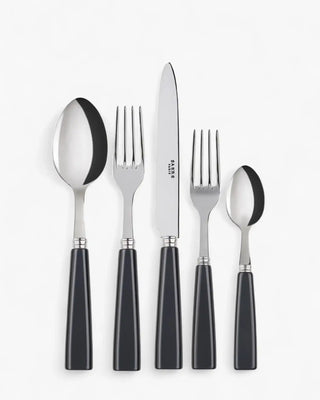 Sabre Paris Icône 5-piece stainless steel cutlery set with acrylic handles Sabre Paris Dark Grey - Buy now on ShopDecor - Discover the best products by SABRE PARIS design