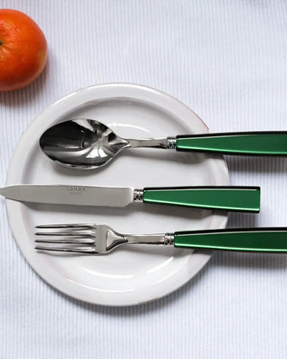 Sabre Paris Icône stainless steel dessert fork with acrylic handle - Buy now on ShopDecor - Discover the best products by SABRE PARIS design