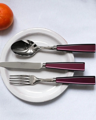 Sabre Paris Icône stainless steel dessert knife with acrylic handle - Buy now on ShopDecor - Discover the best products by SABRE PARIS design
