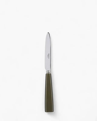 Sabre Paris Icône stainless steel dessert knife with acrylic handle Sabre Paris Olive - Buy now on ShopDecor - Discover the best products by SABRE PARIS design