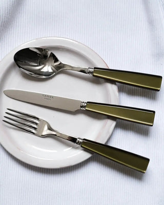 Sabre Paris Icône stainless steel dessert knife with acrylic handle - Buy now on ShopDecor - Discover the best products by SABRE PARIS design