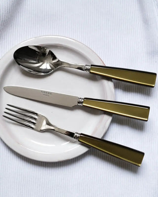 Sabre Paris Icône stainless steel dessert knife with acrylic handle - Buy now on ShopDecor - Discover the best products by SABRE PARIS design