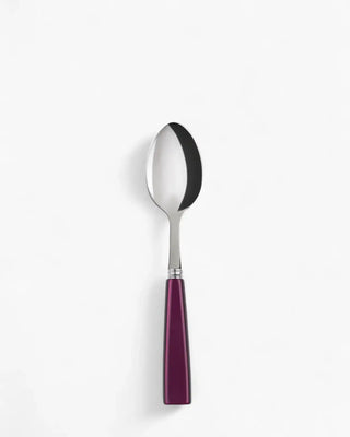 Sabre Paris Icône stainless steel dessert spoon with acrylic handle Sabre Paris Aubergine - Buy now on ShopDecor - Discover the best products by SABRE PARIS design