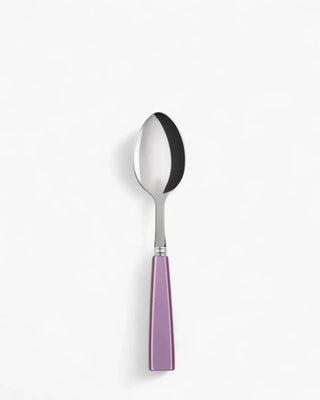 Sabre Paris Icône stainless steel dessert spoon with acrylic handle Sabre Paris Lilac - Buy now on ShopDecor - Discover the best products by SABRE PARIS design