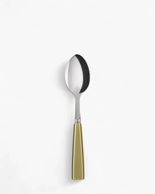 Sabre Paris Icône stainless steel dessert spoon with acrylic handle Sabre Paris Moss - Buy now on ShopDecor - Discover the best products by SABRE PARIS design