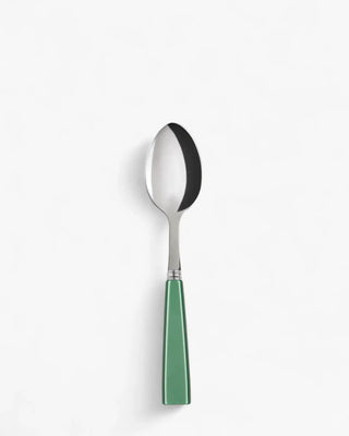 Sabre Paris Icône stainless steel dessert spoon with acrylic handle Sabre Paris Garden Green - Buy now on ShopDecor - Discover the best products by SABRE PARIS design