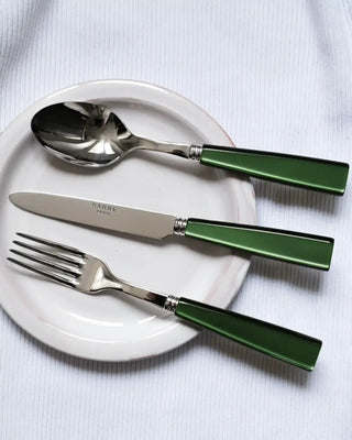 Sabre Paris Icône stainless steel dessert spoon with acrylic handle - Buy now on ShopDecor - Discover the best products by SABRE PARIS design